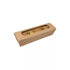 Tuck top Baguette Kraft ADBIO 274/254x80/60x62mm boite (10A01)